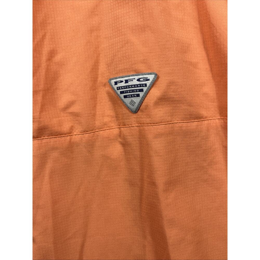 Columbia PFG Shirt Mens Large Pink Peach Vented Long Sleeve Fishing - Picture 9 of 9